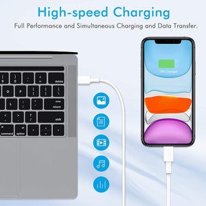 Amoner USB Plug Charger 20W Fast Charging Wall Charger Cable Portable Mains Wall Adapter Compatible With Phone 12