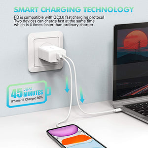 USB C Charger,Amoner 30W PD Fast Wall Charger,Portable Type-C Power Adapter Compatible with MacBook,iPad,iPhone Xs/XS Max/SR/iPhone 12/12Pro/12mini/11/11 pro