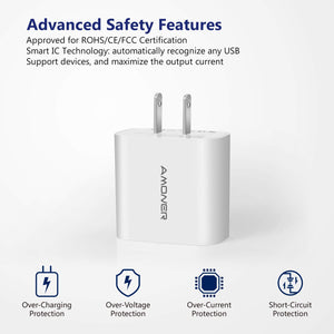 Amoner Charger With ROHS/CE/FCC Certification