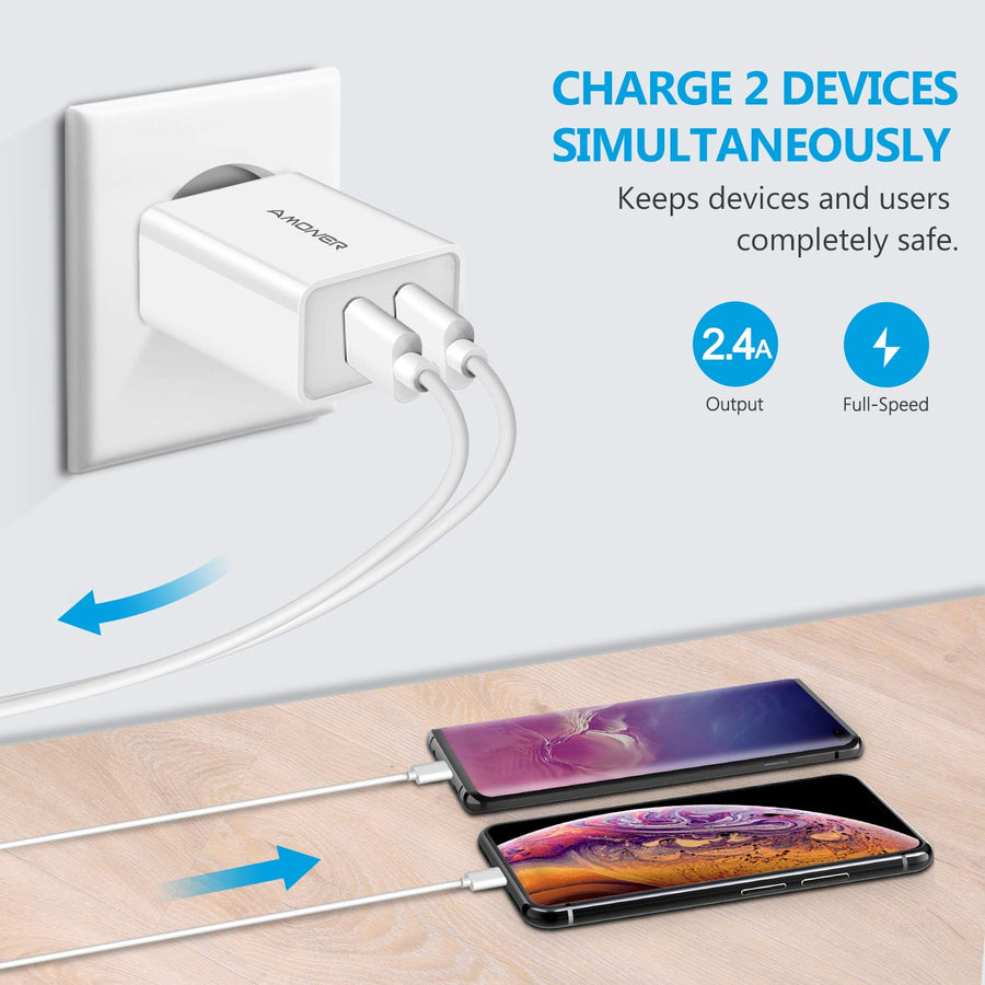 Amoner 24W Phone Charger For Germans