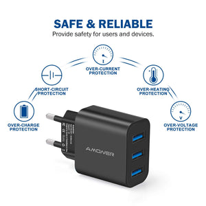 Amoner Safe & Reliable Phone Charger For Spain
