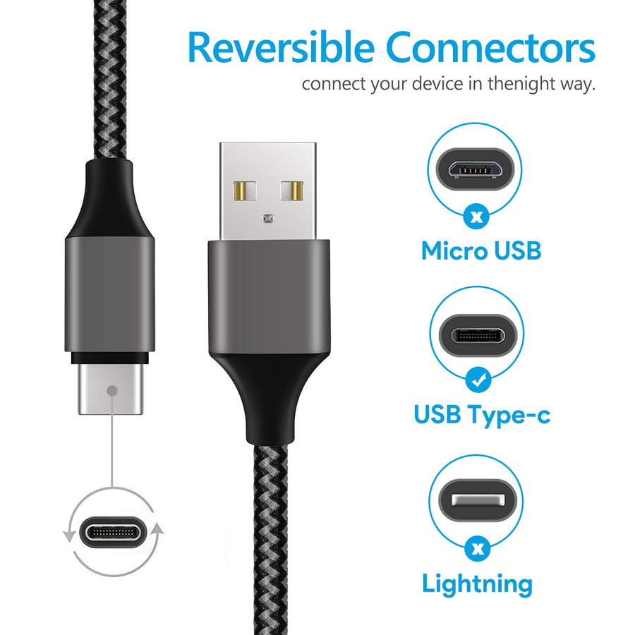Amoner USB C Cable 1M 1.5M 1.8M For UK