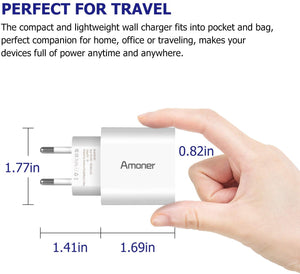 Chargeur Secteur USB 3 Ports Universel Chargeur blanc